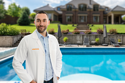 New Science Pool Service Man Image